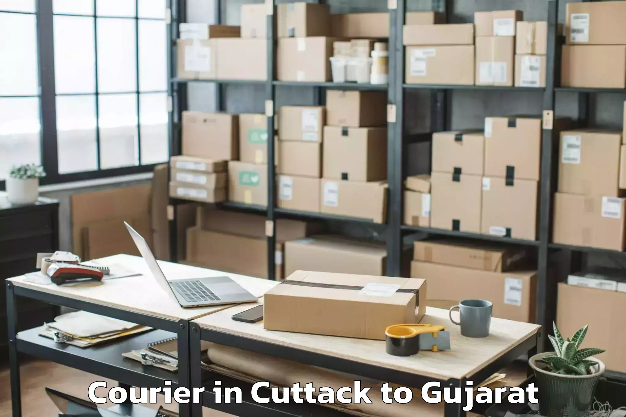 Leading Cuttack to Lunavada Courier Provider